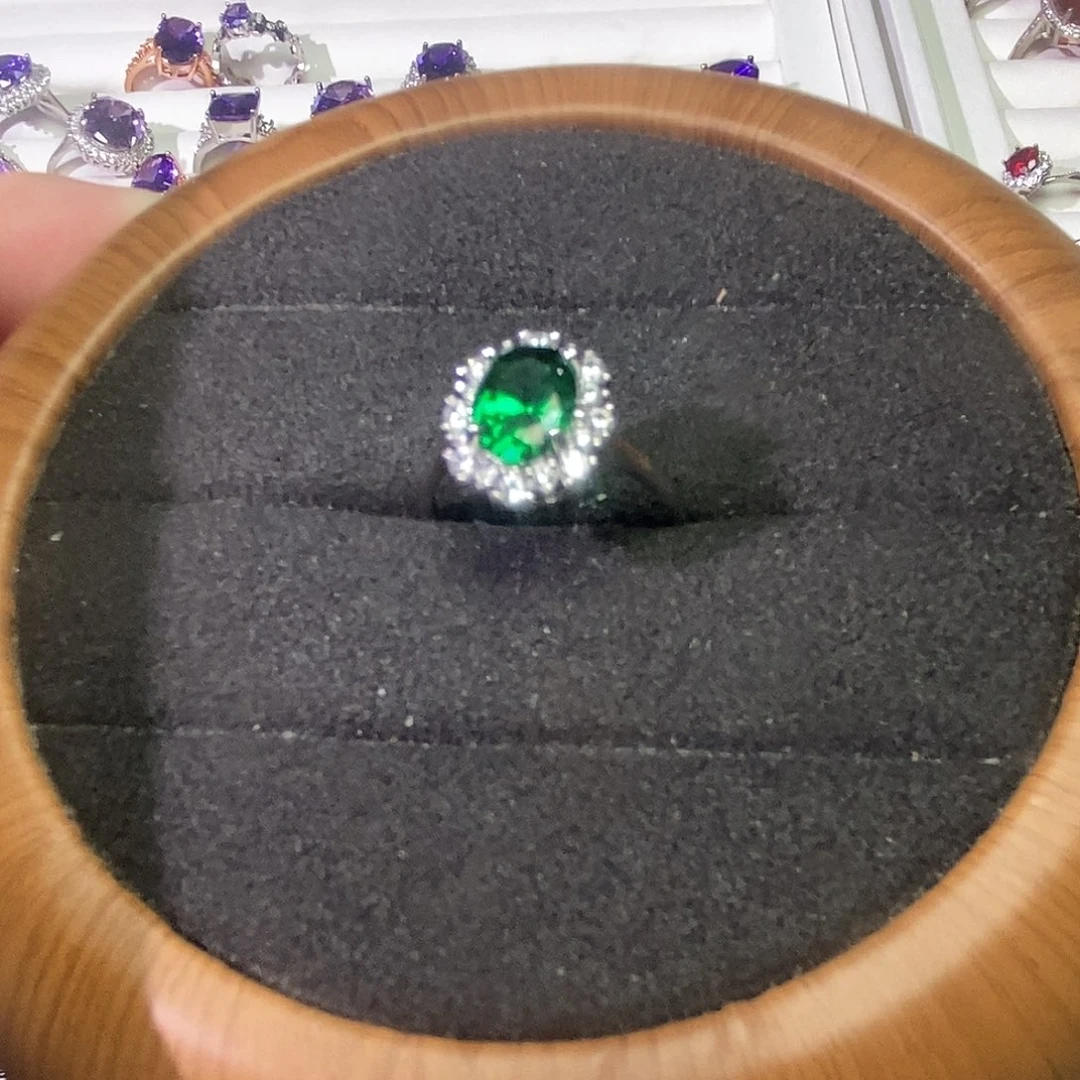 水晶戒指合金欧拉法精品水晶饰品百搭戒指吊咀耳钉