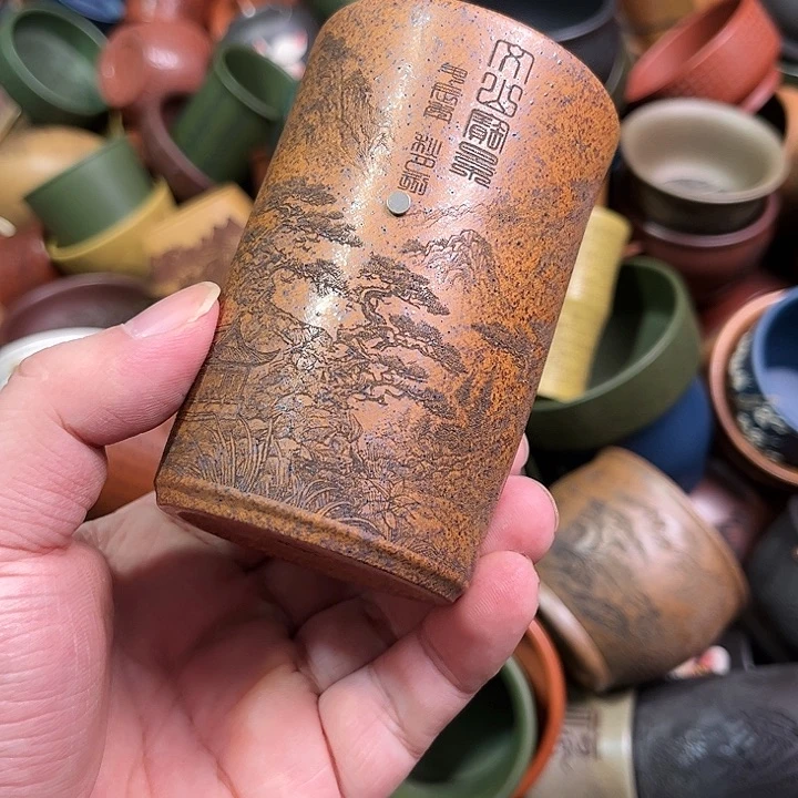 紫砂茶杯全手工紫砂主人杯
