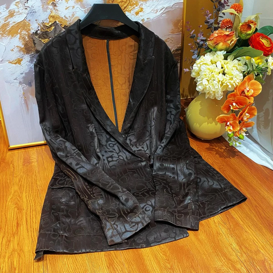 25春新款桑蚕丝国风高端短外套24366203