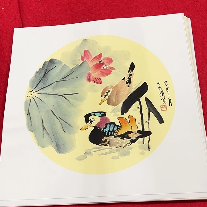 国画花鸟等图案和50.50