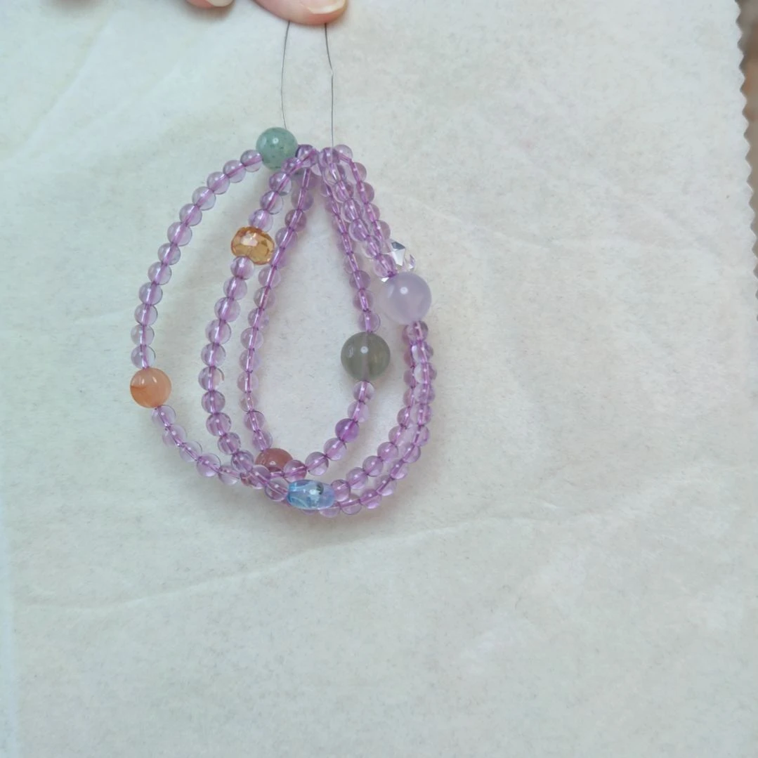 未镶嵌手链紫晶设计款