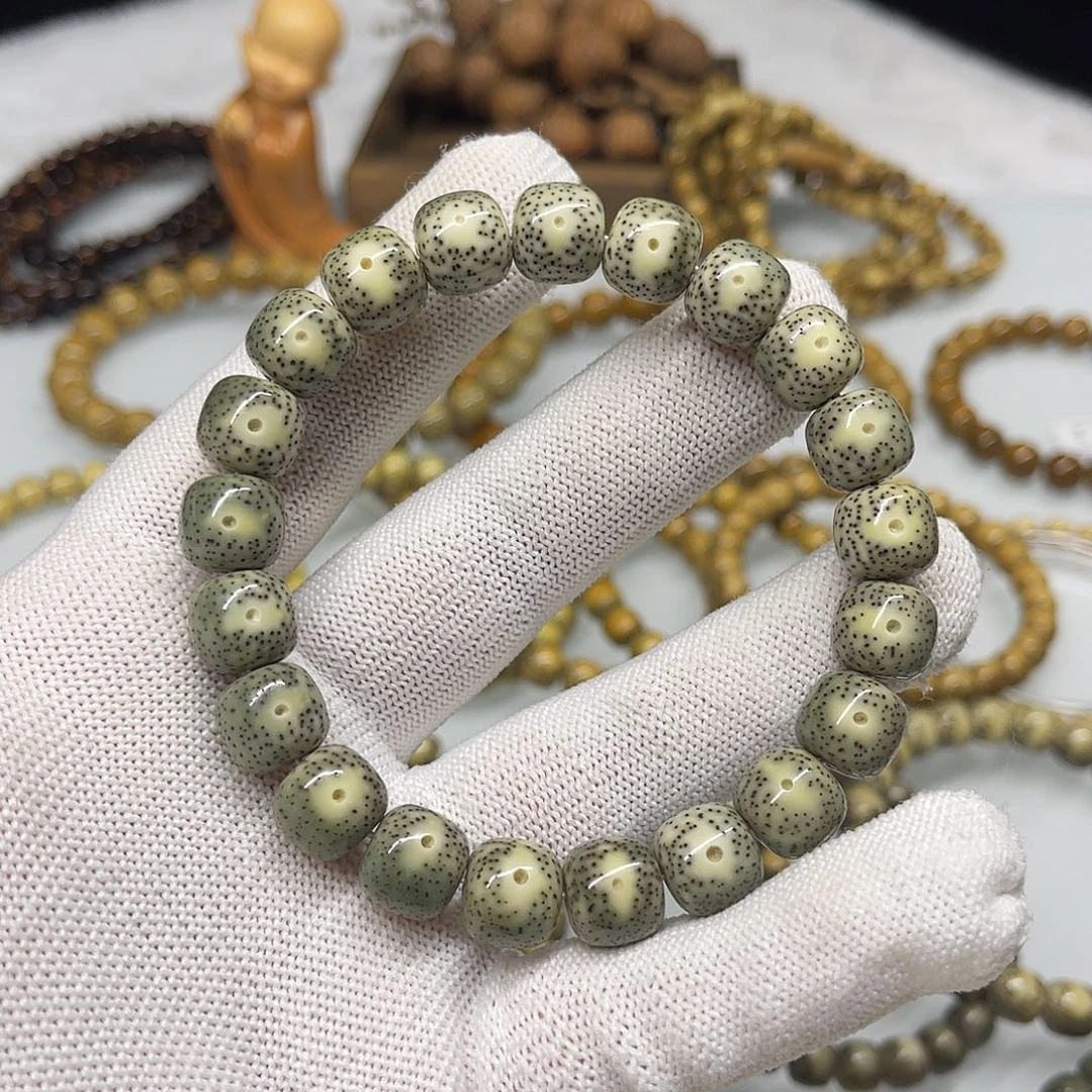 手串星月菩提绿幽灵11×10