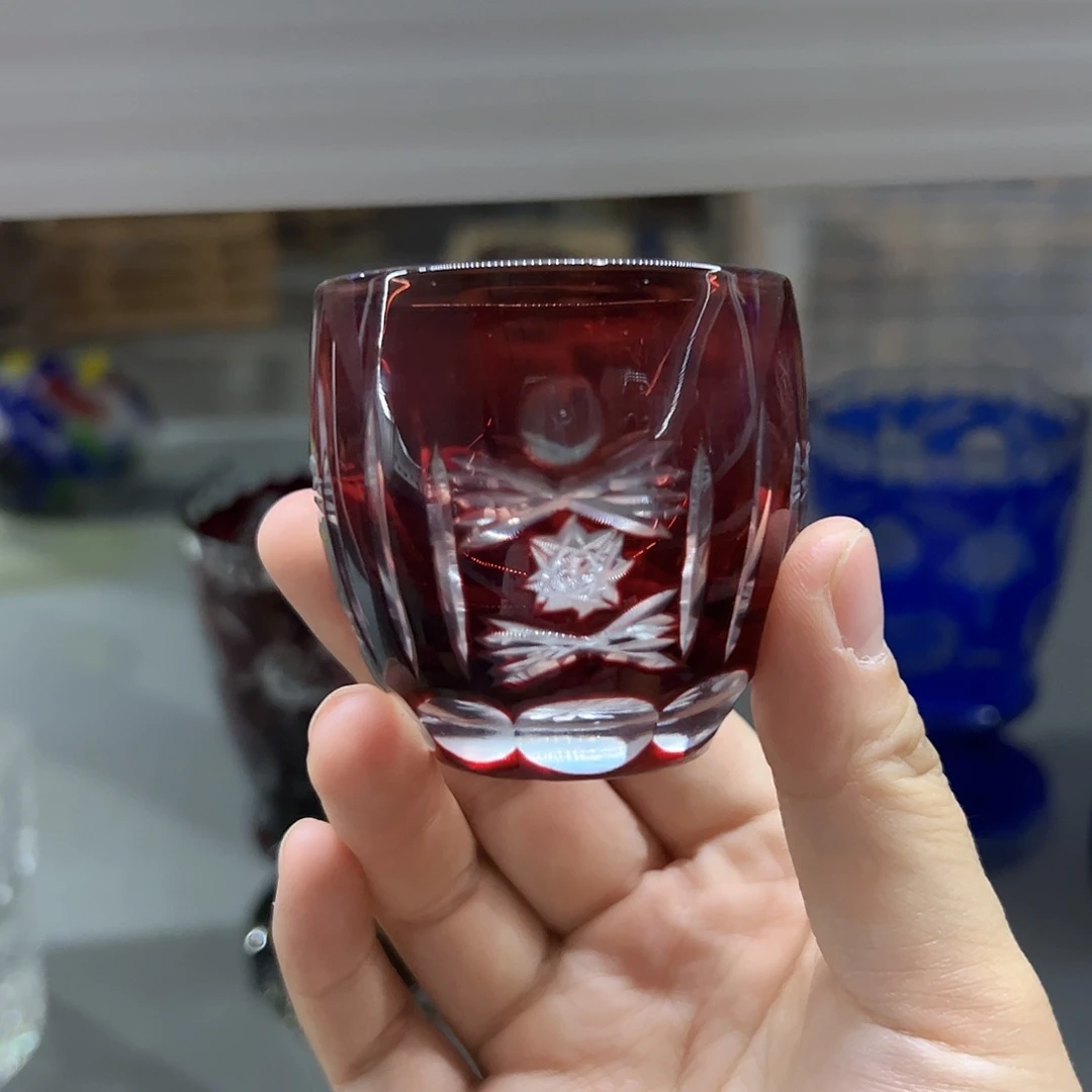 平底款水晶玻璃微瑕一个
