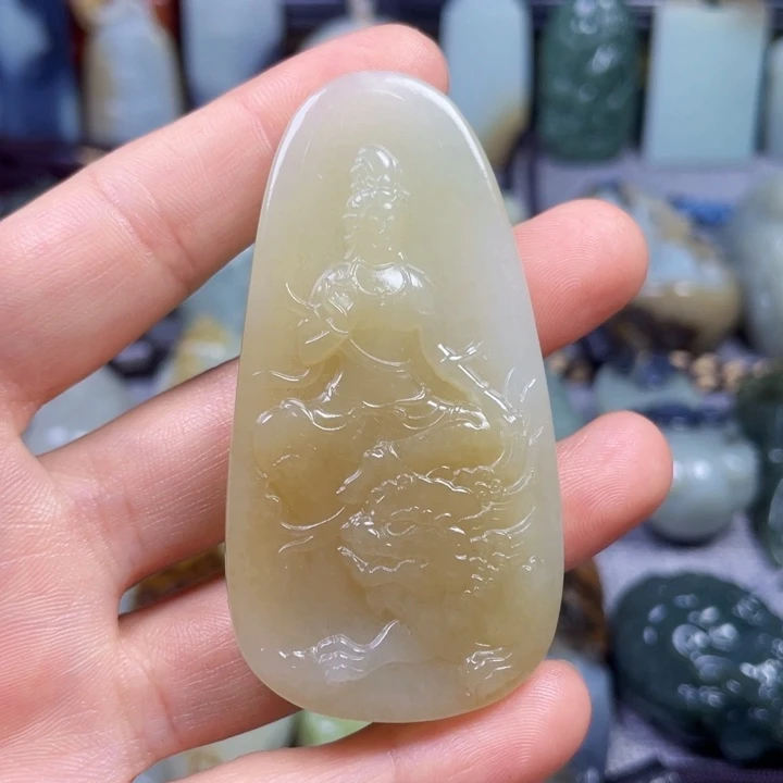 和田玉未镶嵌挂件