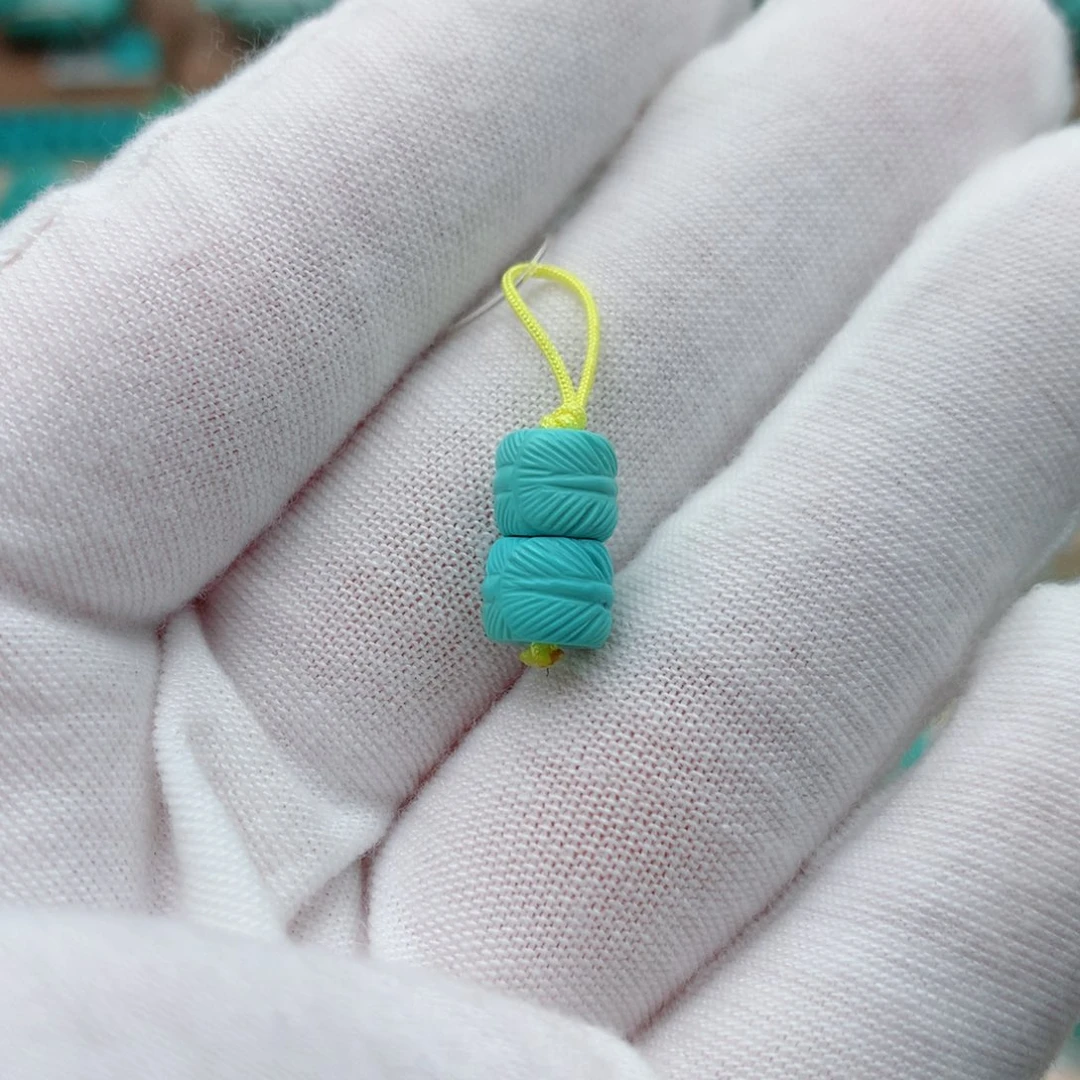 未镶嵌绿松石珠宝奇石7mm