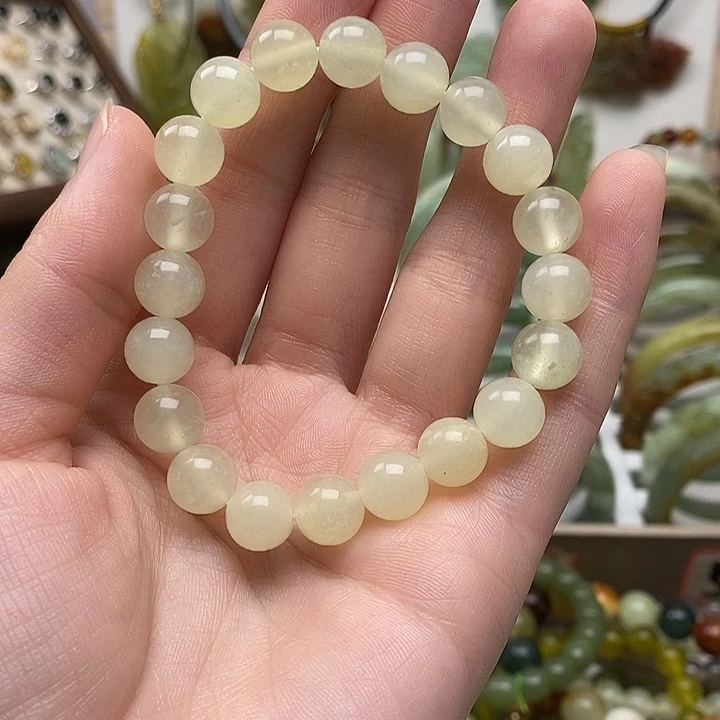 蛇纹石玉手链未镶嵌