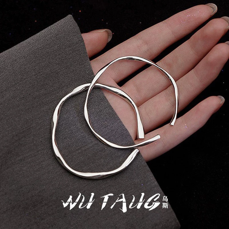 足银手镯 银色饰品 莫比乌斯011