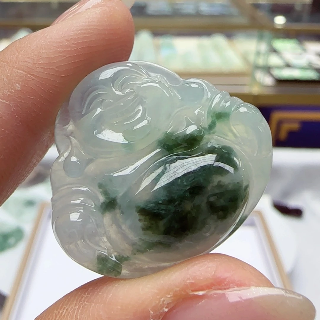 未镶嵌挂件翡翠佛公a560