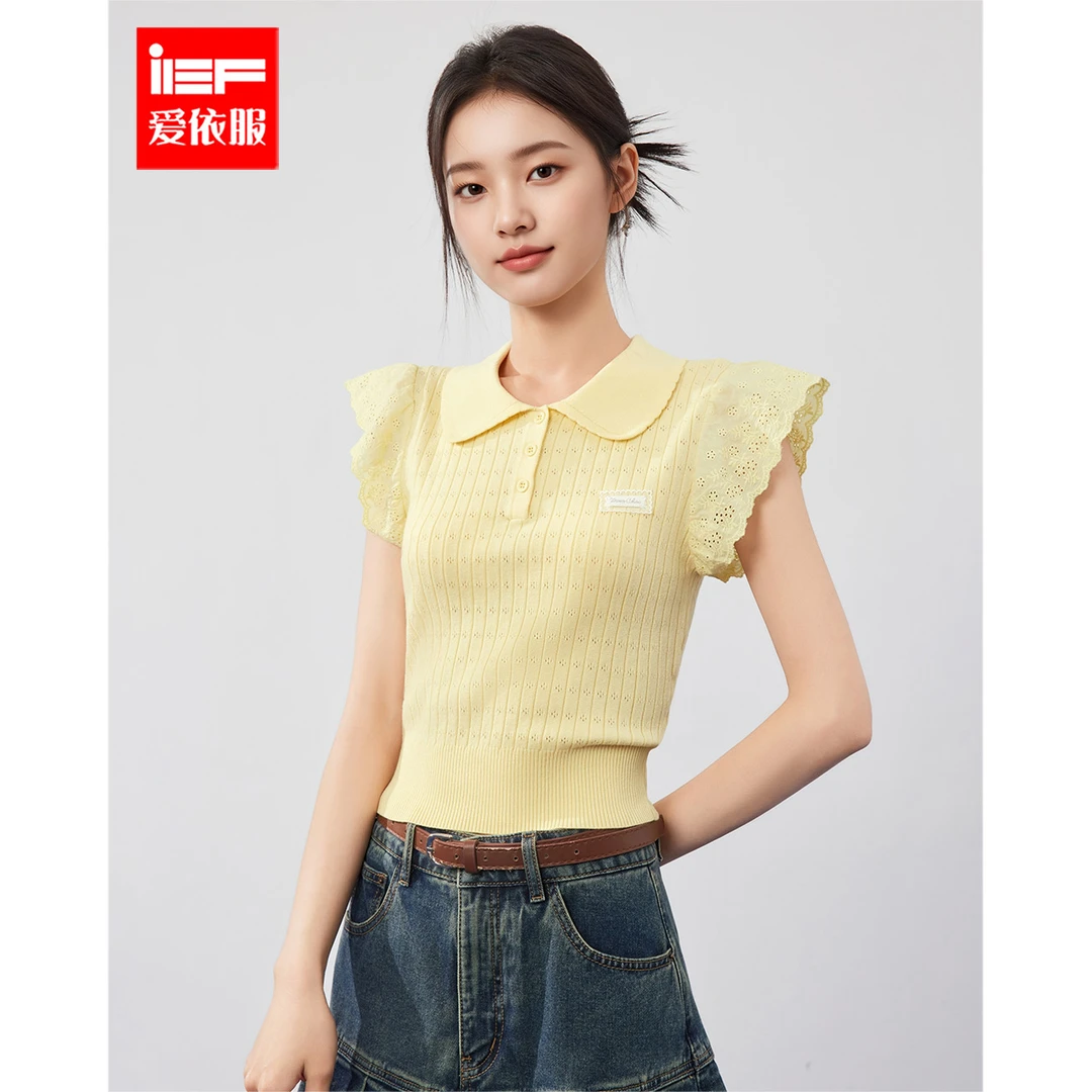 IEF/爱依服2025夏季新款独特漂亮小衫气质薄款通勤百搭洋气衣服女