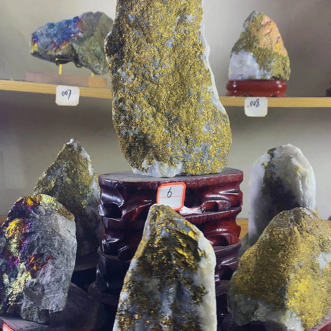 石材6号原矿石带底座