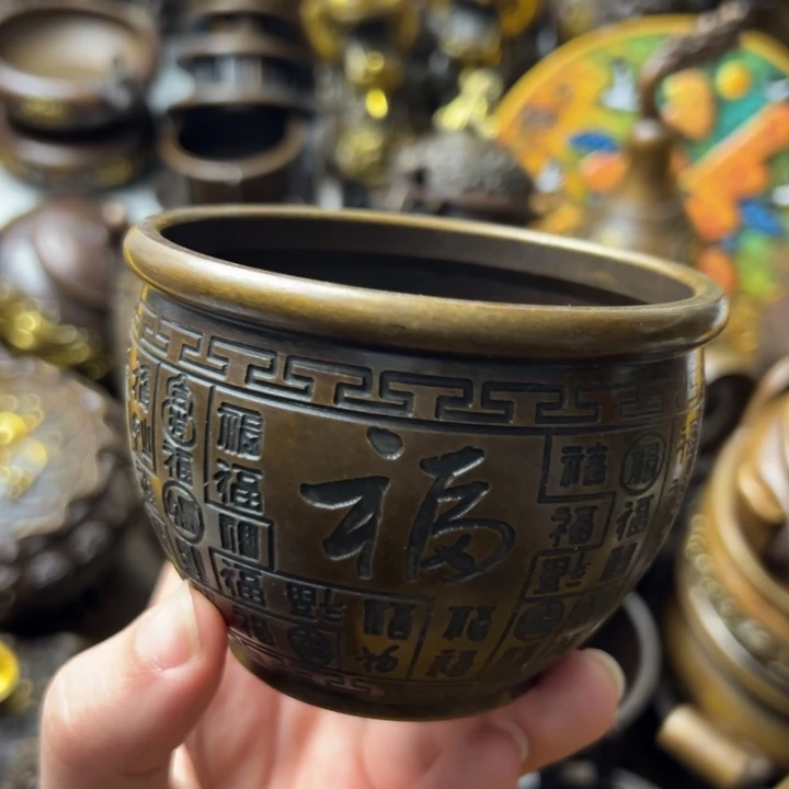 精美铜器摆件藏收