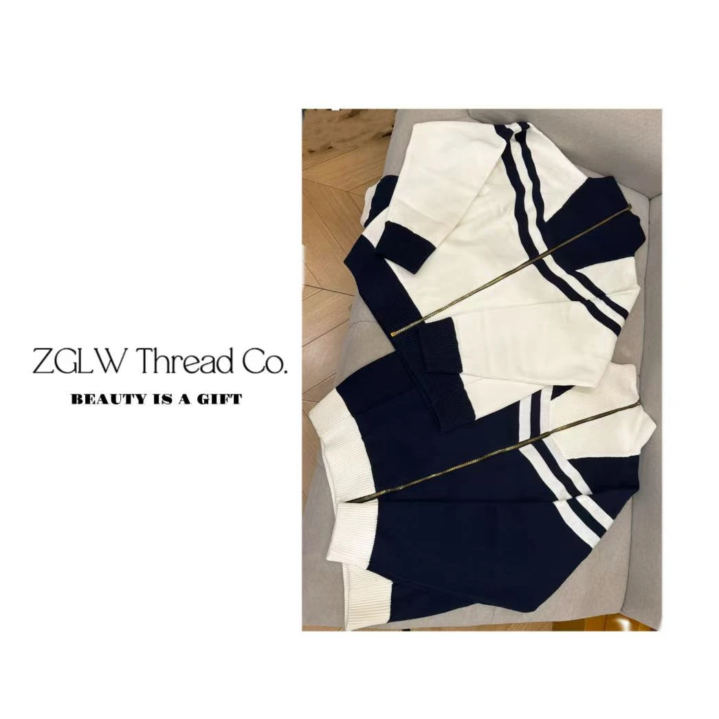 FW25航海系列王鹤棣，朴元彬同款拉链立领开衫