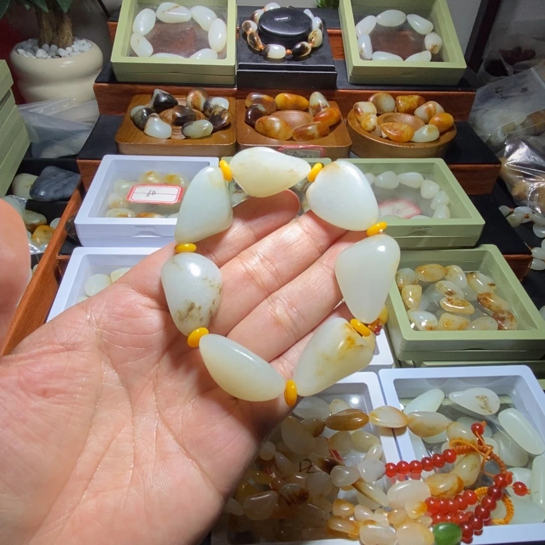 棍***）手串未镶嵌和田玉