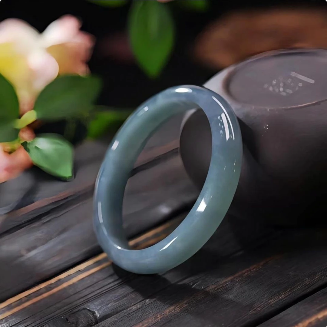 天然正品冰种糯种天然翡翠镯子a级玉镯手镯保真玉石真品高档女士