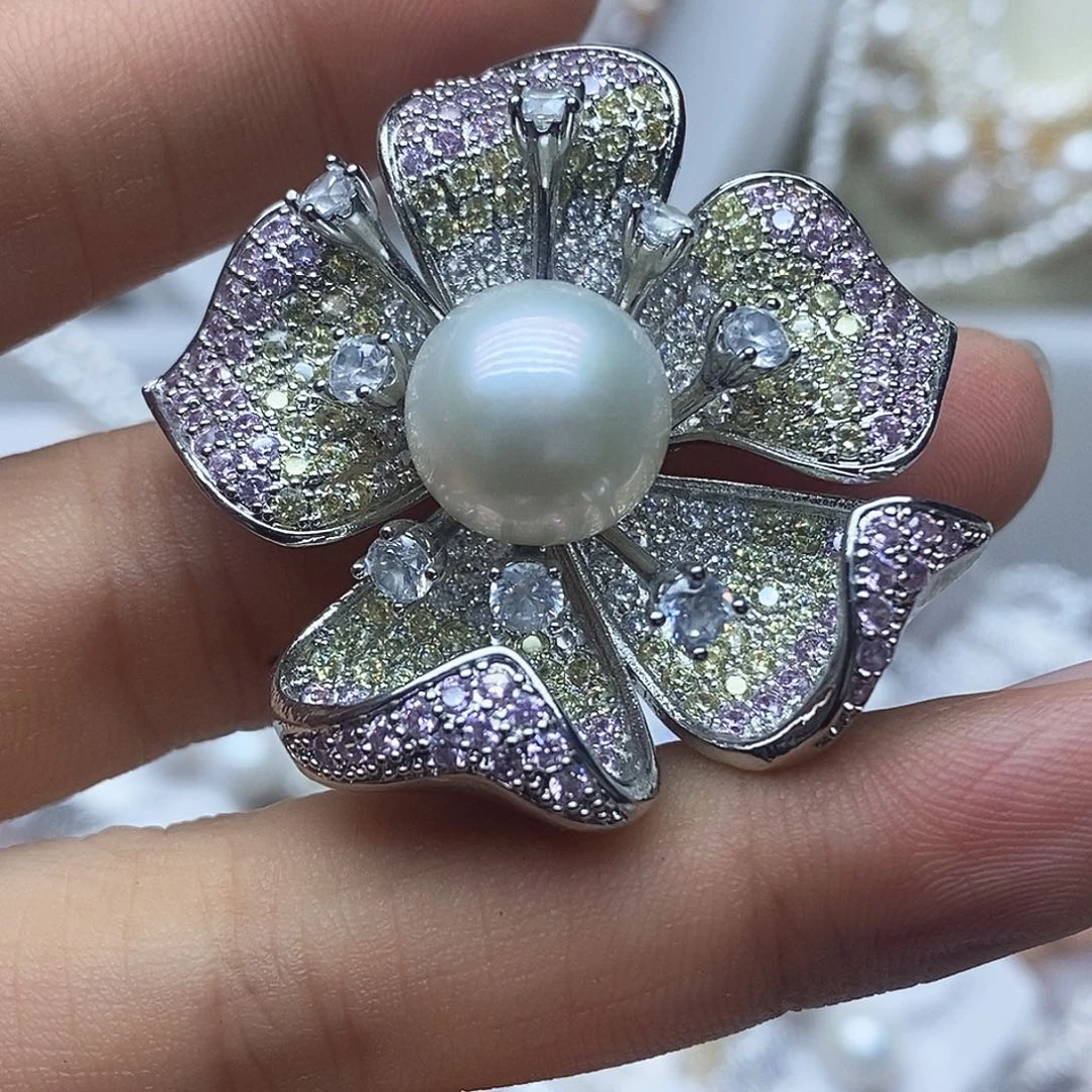 胸针淡水珍珠未镶嵌