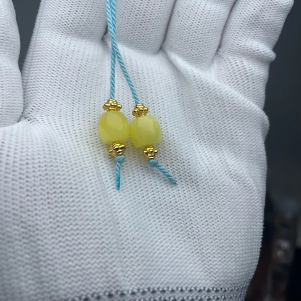 文玩配饰蜜小蜡弟子珠手串脖挂手持