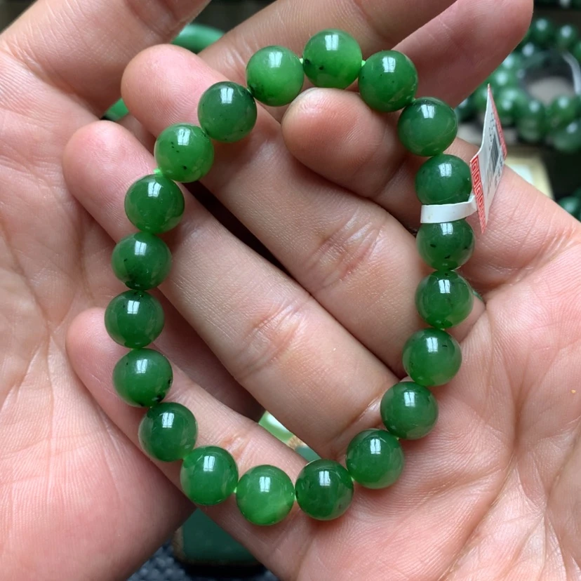 【闪购商品】未镶嵌手链和田玉（碧玉）