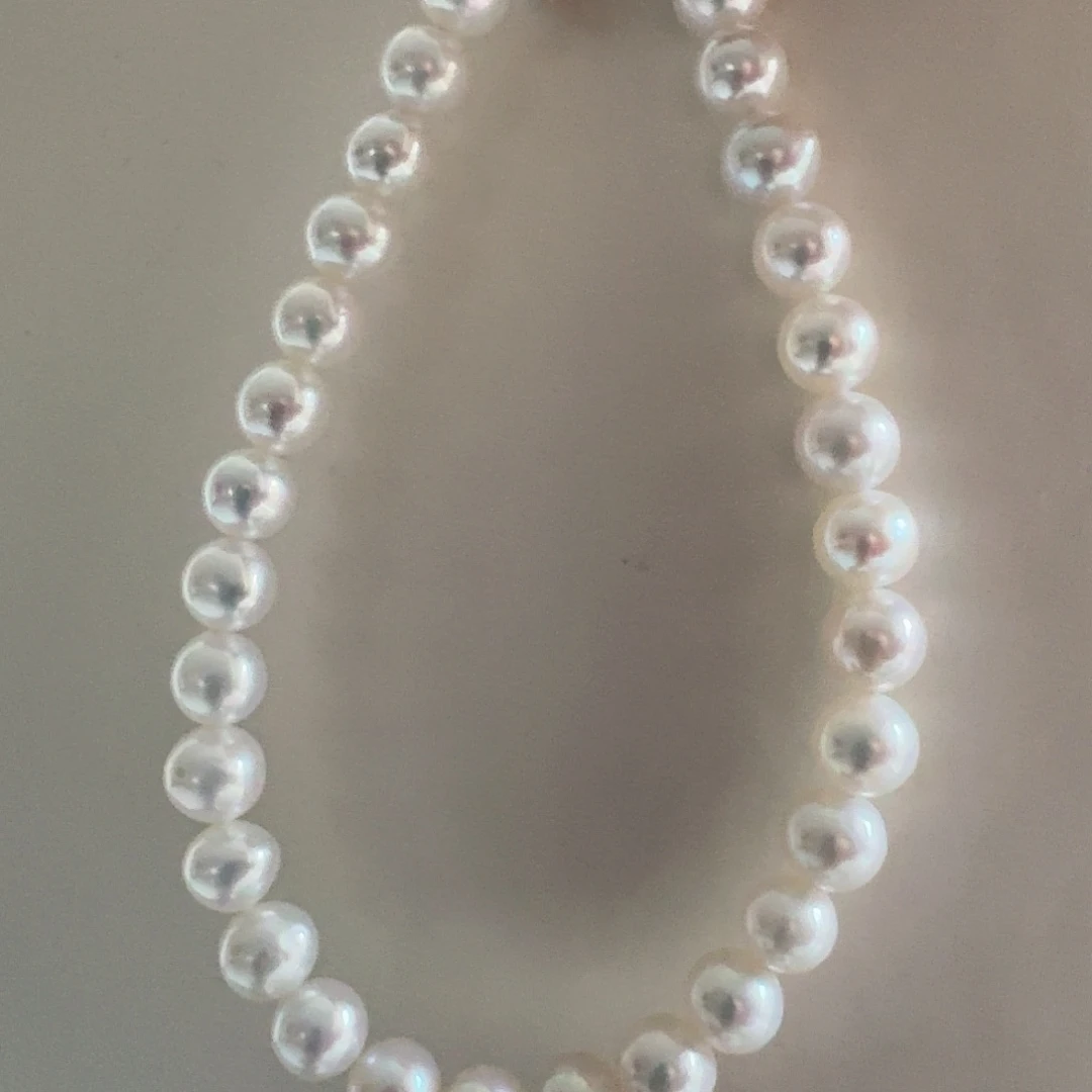 淡水珍珠手绳银S925镶嵌5-6mm手链