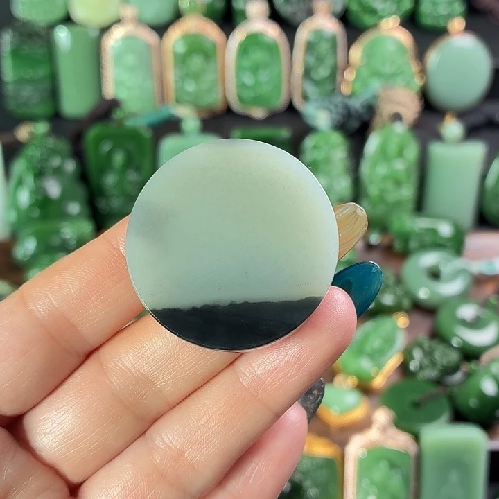 和田玉未镶嵌挂件