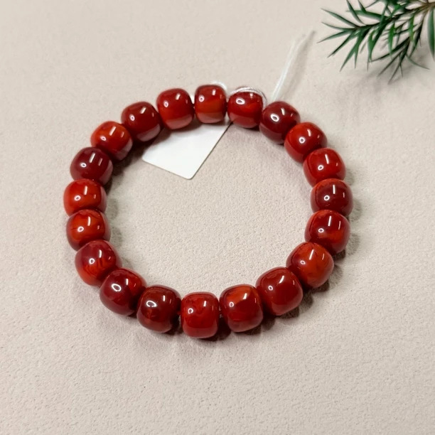 【六六中古】单圈南红玛瑙手串yk384珠子10.5-11