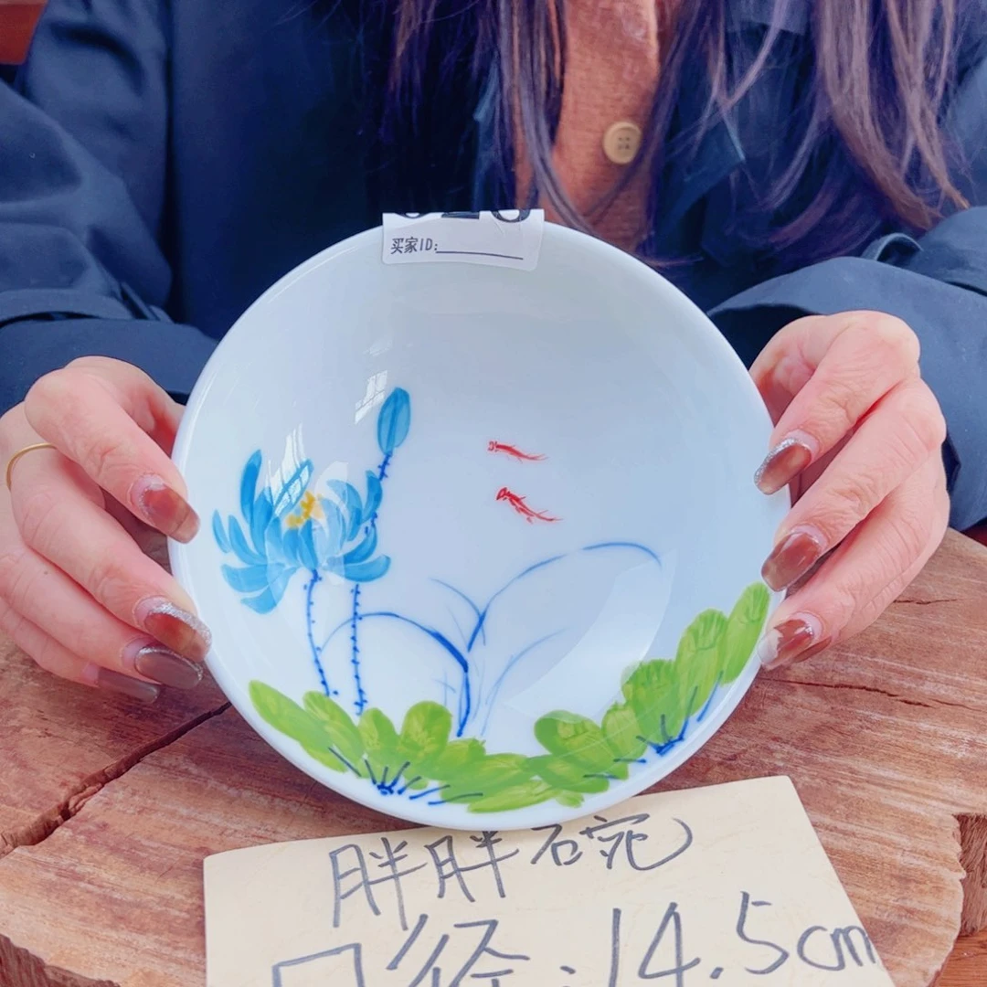 瓷片景德镇陶瓷手工手绘制作