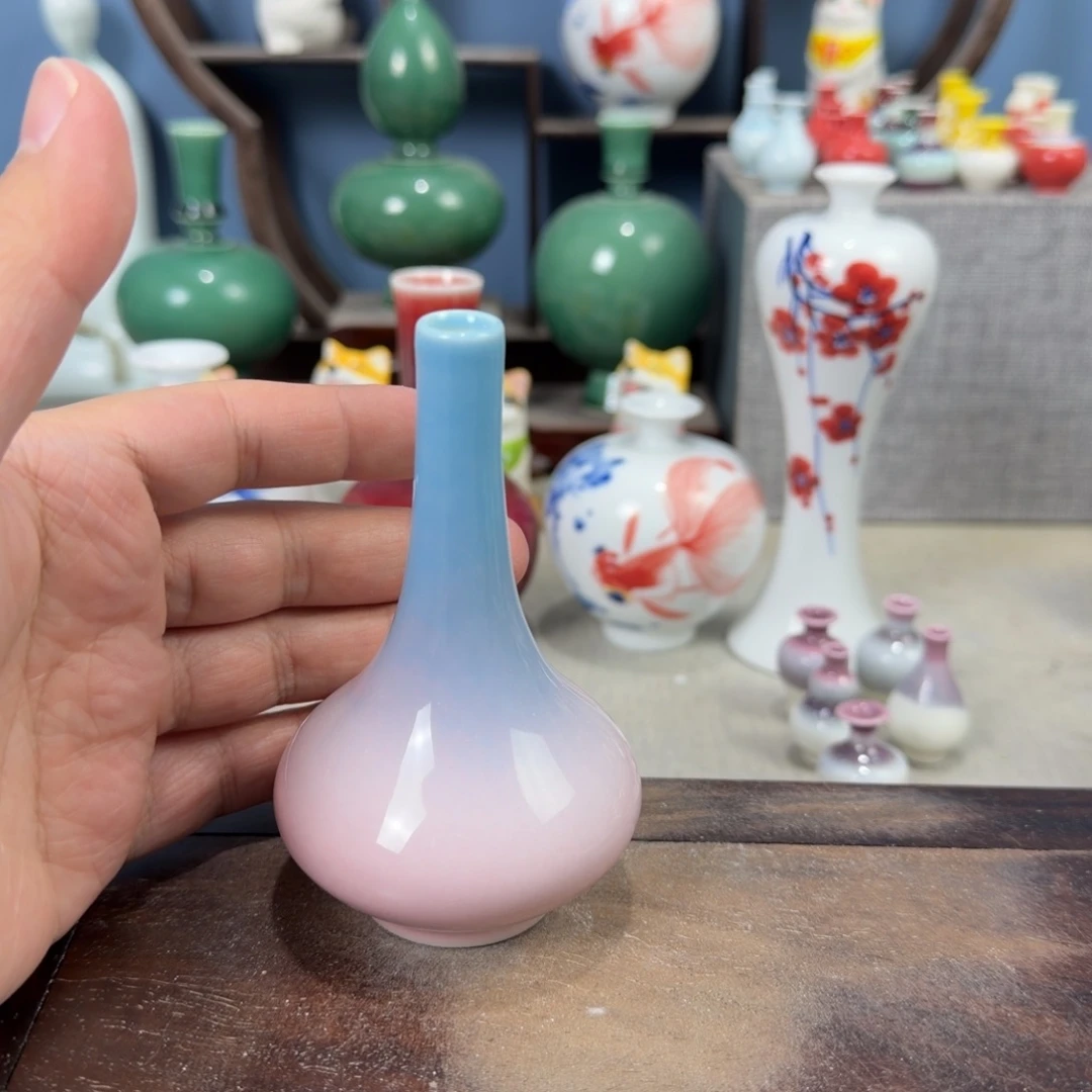 陶瓷手工小花器摆件