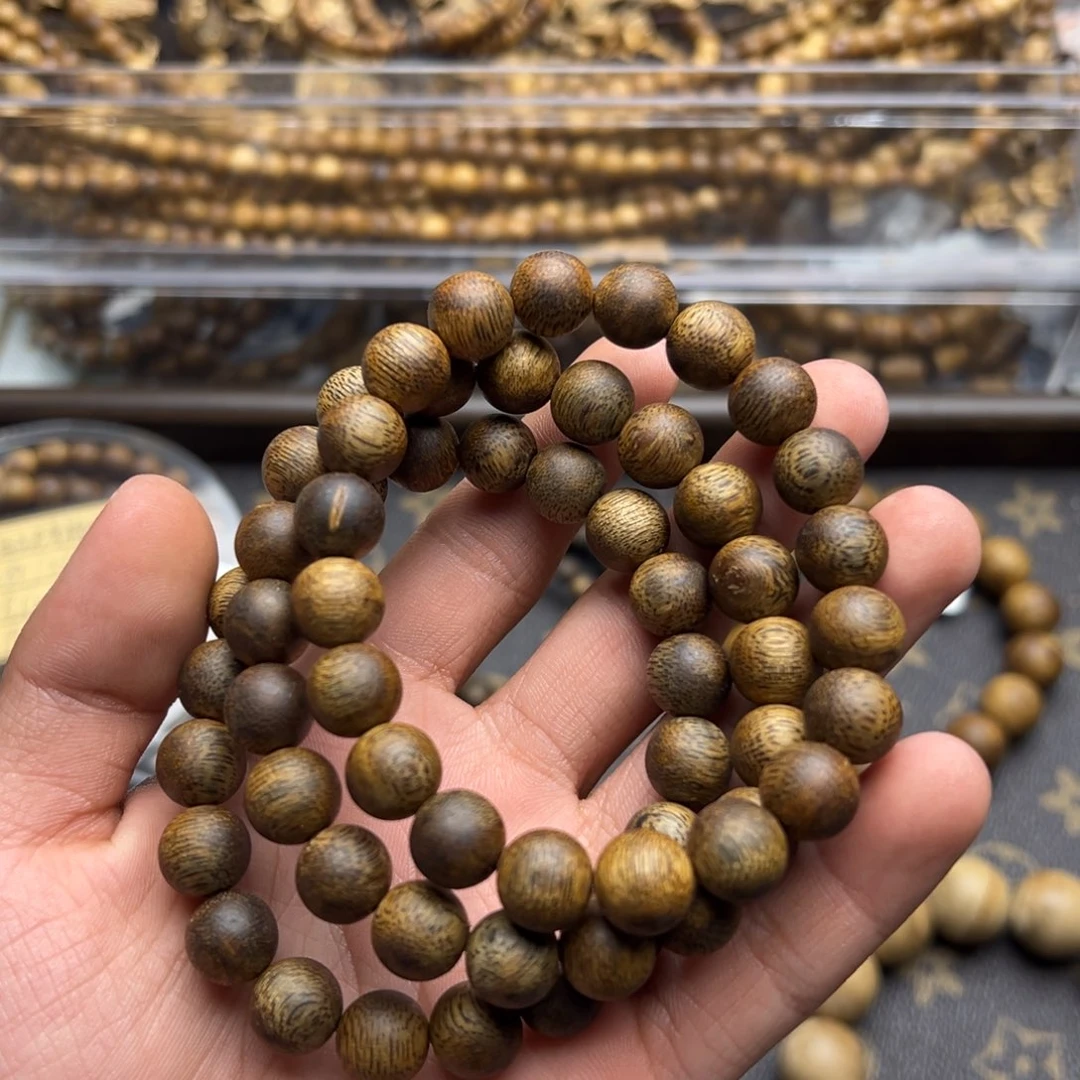 沉香沉香碎屑金沙叶九分沉1.0/8克➕圆珠单圈 多样性发一