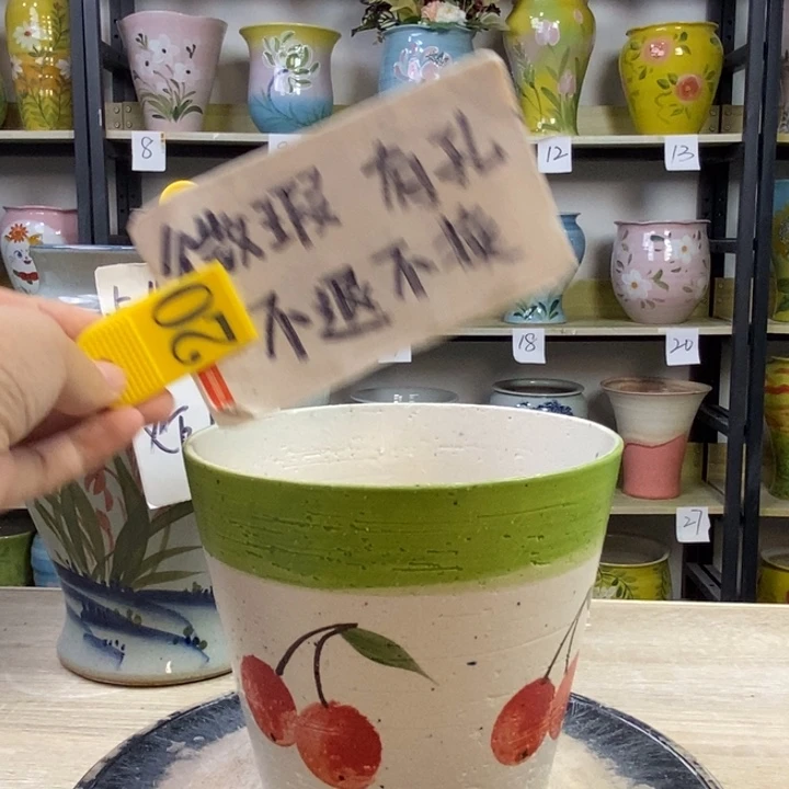景德镇高温陶瓷花盆