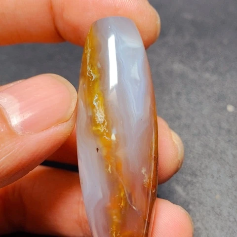 合金颈饰玛瑙/玉髓毛*