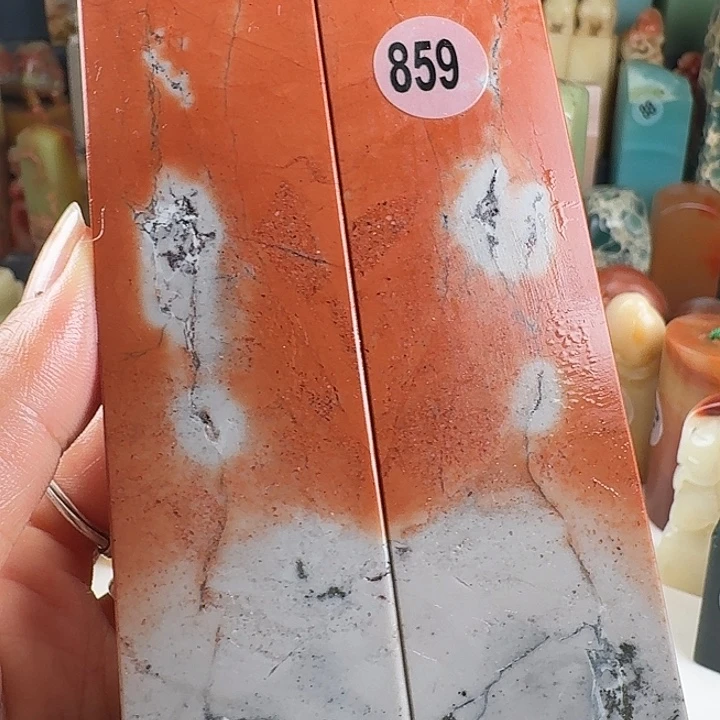 印石青田石小气孔印石章料…..