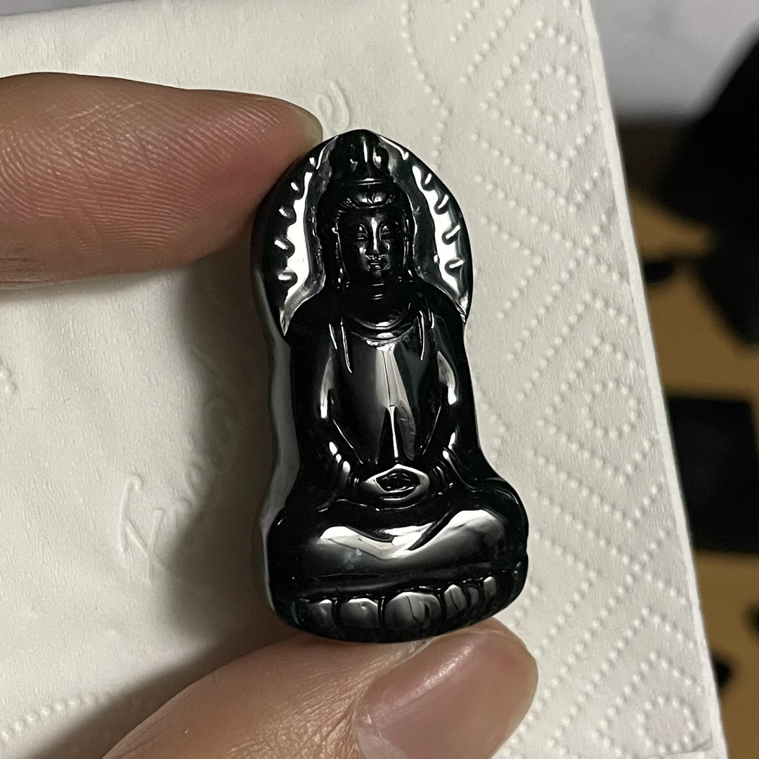 天然翡翠A货 素衣观音h