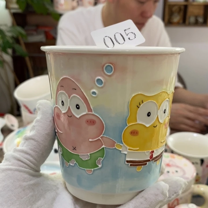 碟景德镇釉下彩手绘