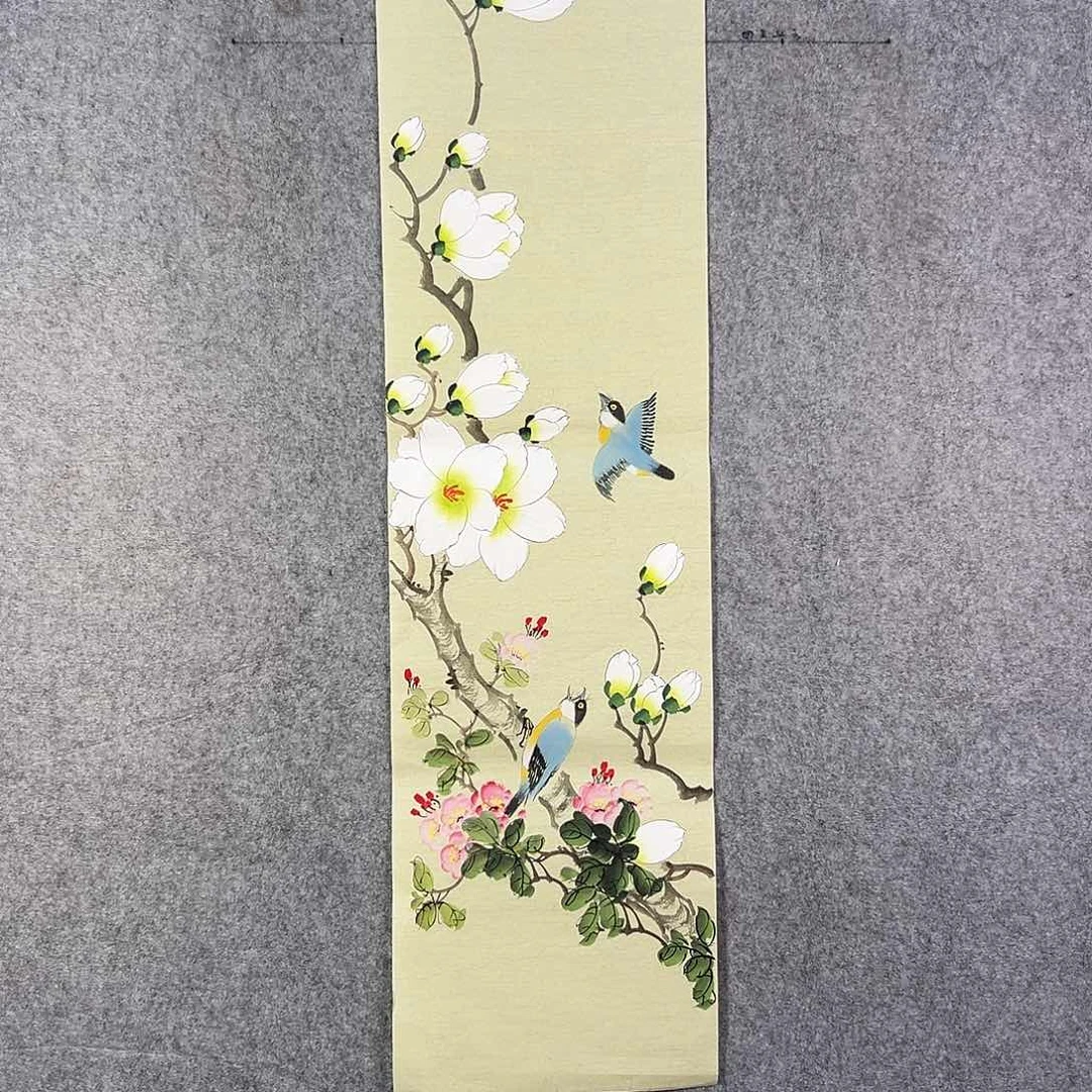 国画777 花鸟在此鸣叫时还要