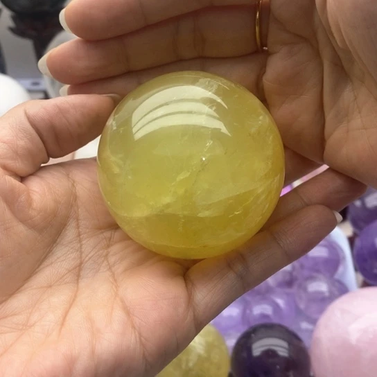 黄晶珠宝半成品未镶嵌ω***y4