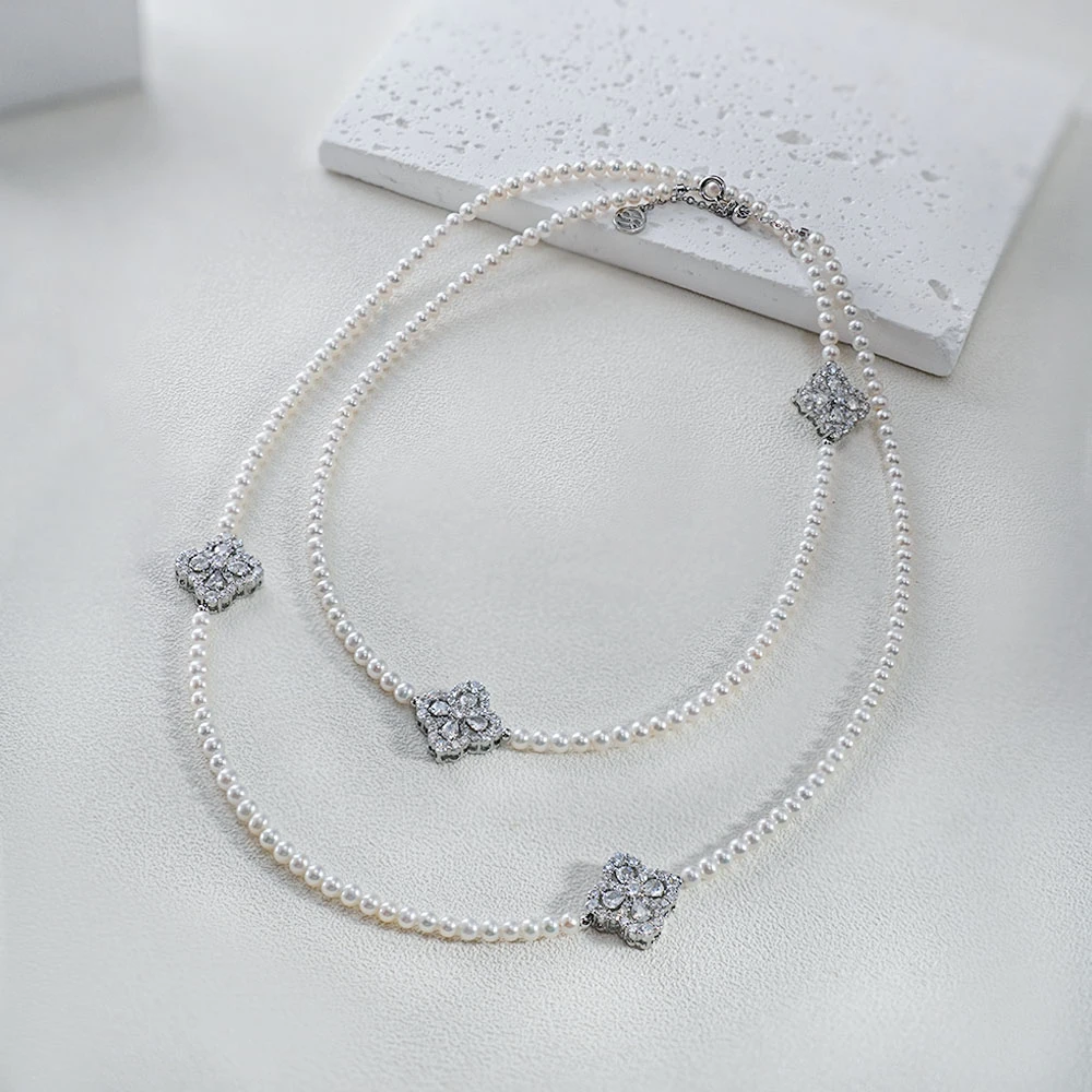 【小彤专属】【幸运星】baby天然淡水珍珠3-4毛衣链RY8281