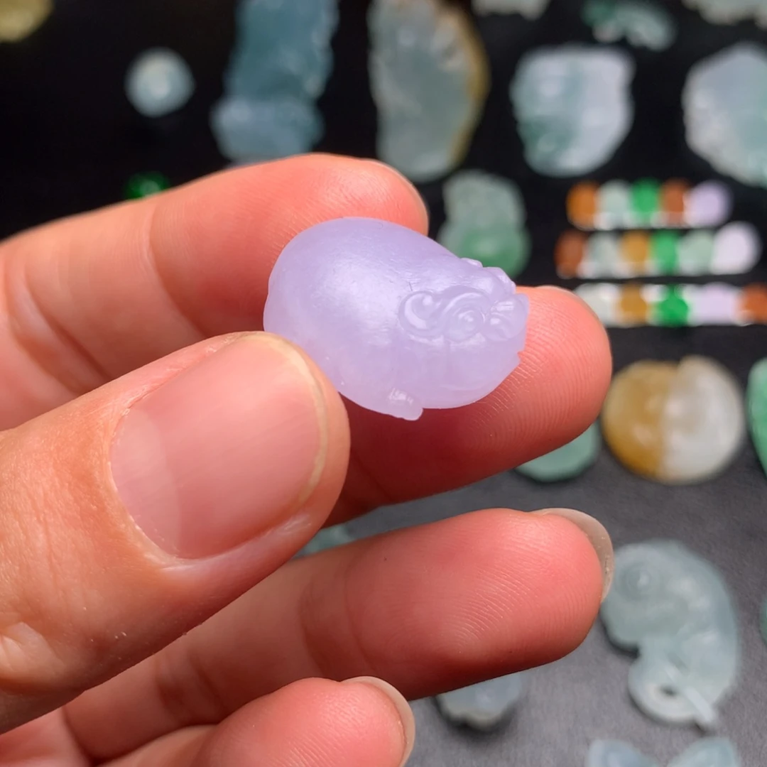 定制翡翠未镶嵌金蟾