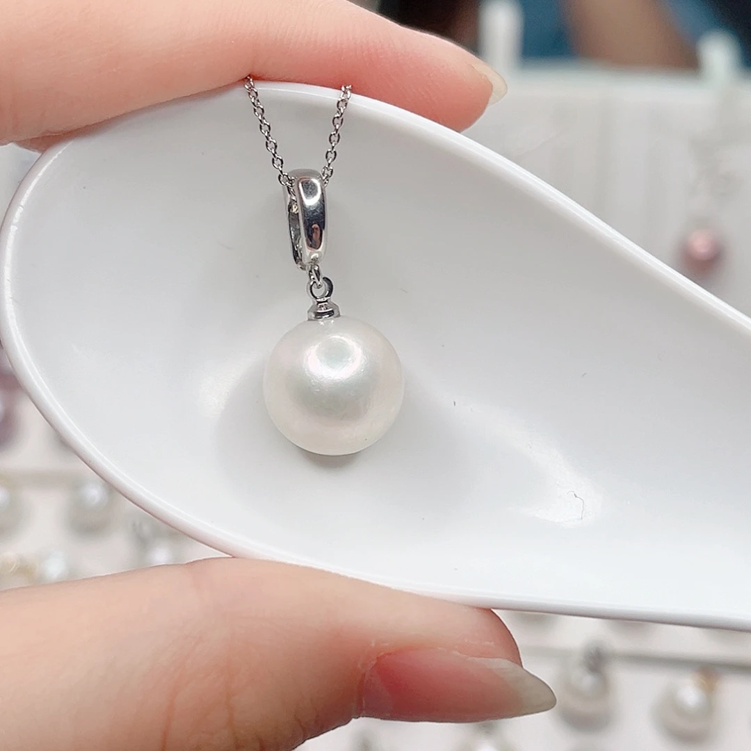 合金淡水珍珠吊坠(赠链)