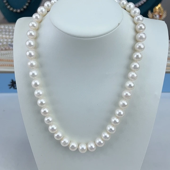 淡水珍珠银S925镶嵌颈饰