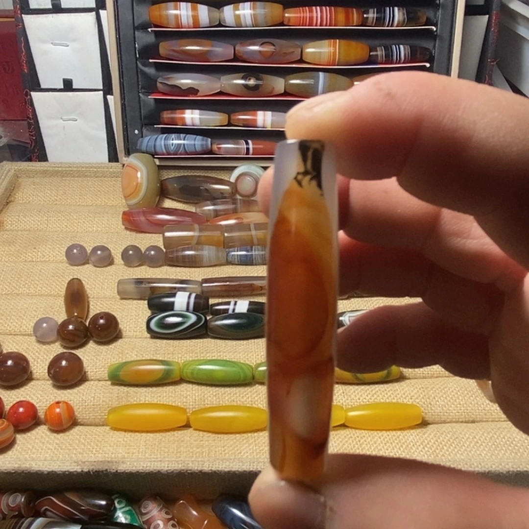 玛瑙/玉髓合金颈饰
