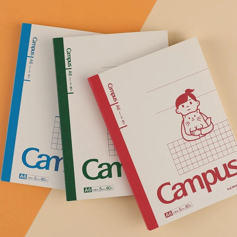 国誉猫与女孩联名A6无线装订本到手 3 本