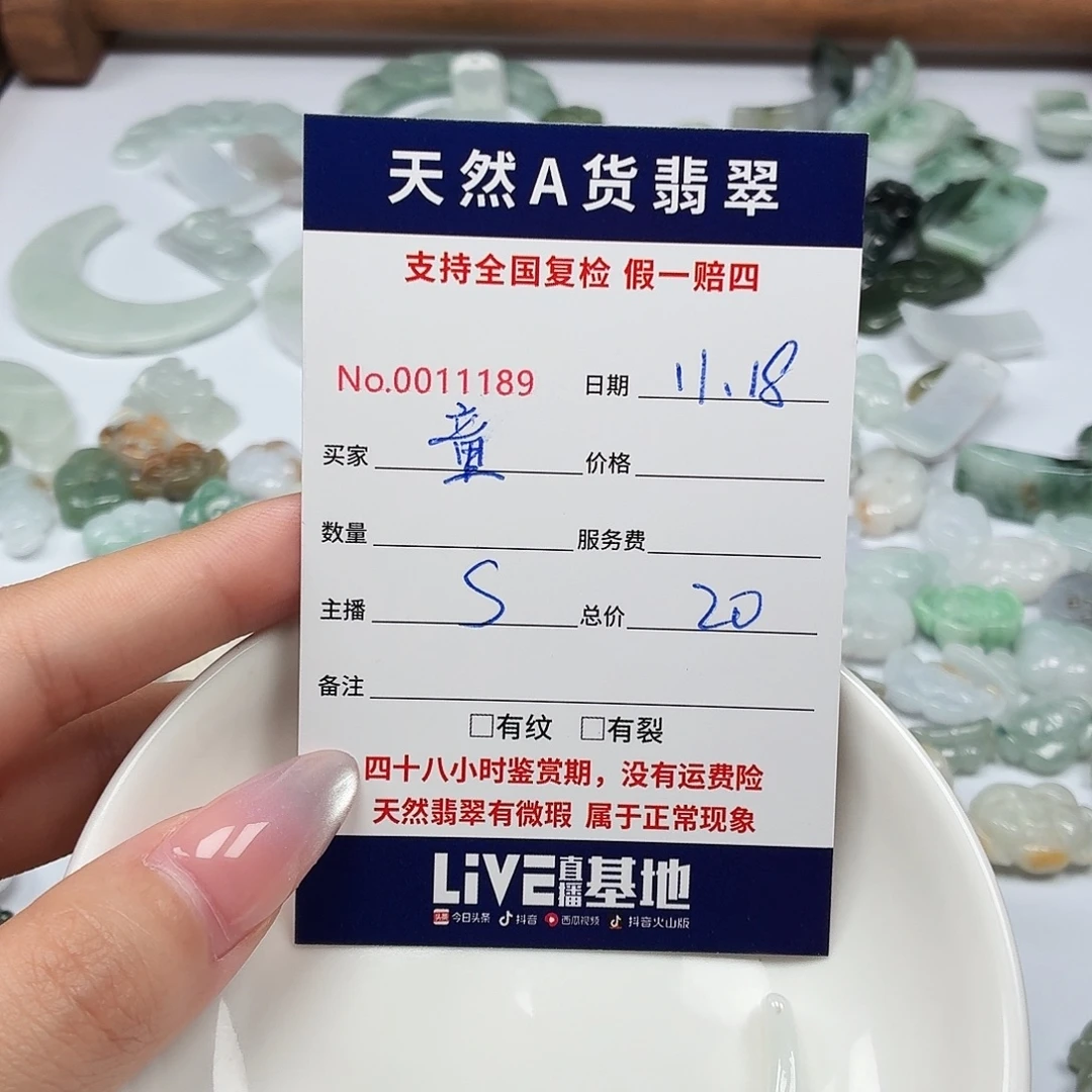 童***年翡翠未镶嵌颈饰456