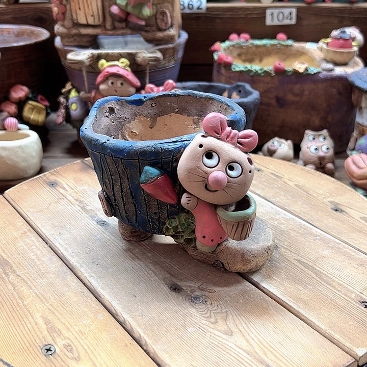 嘻哈多肉花盆百搭