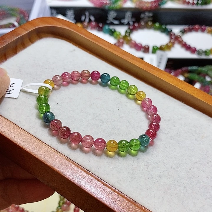 碧玺手链未镶嵌碧玺手链6.4毫米