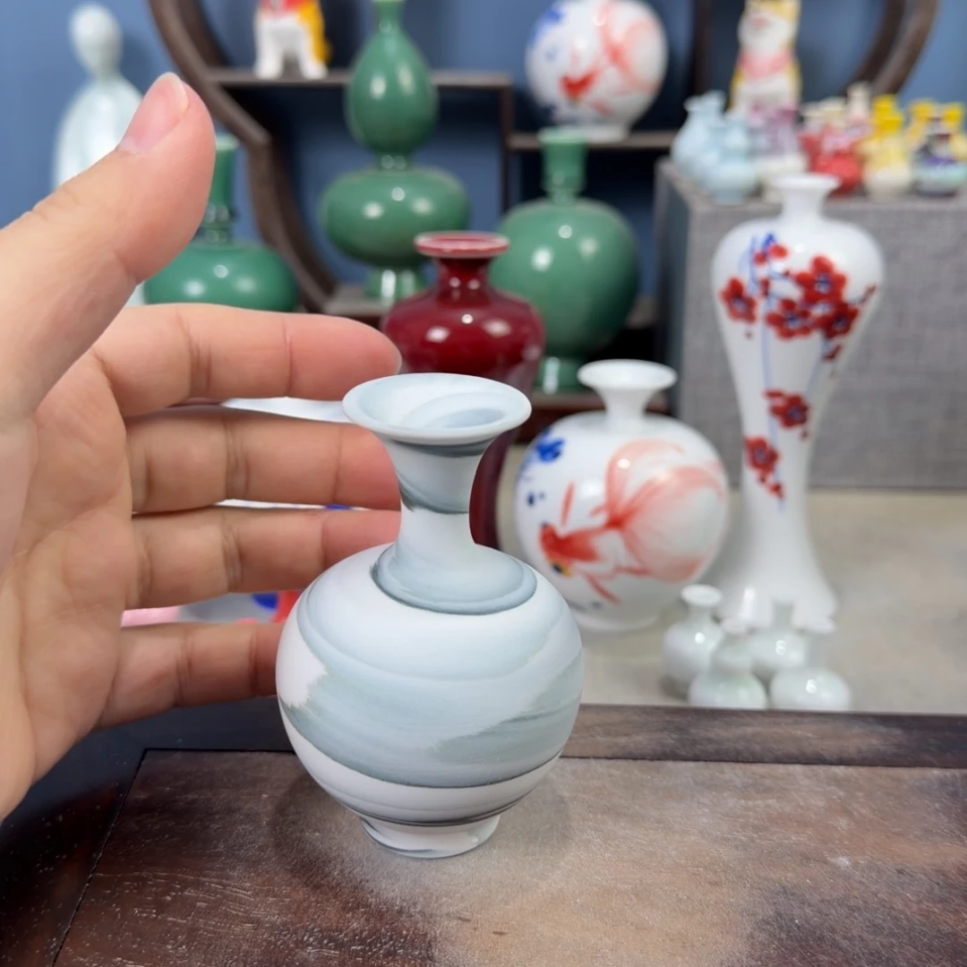 陶瓷手工小花器摆件