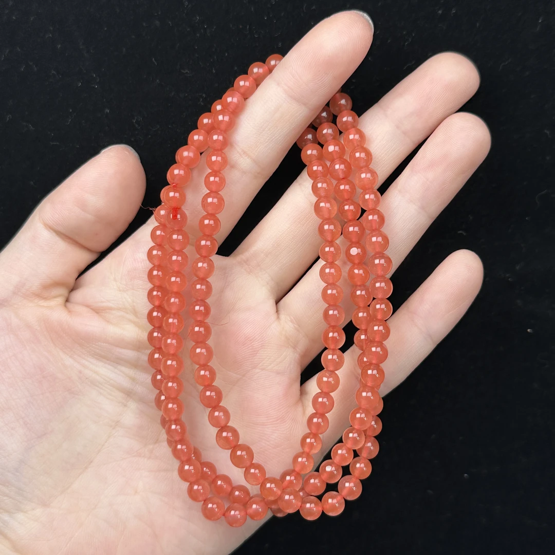 P3418天然南红 手串5+mm支持复检假一罚四