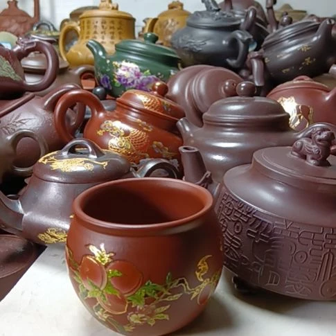 紫砂茶壶宜兴原矿大红袍150cc主人杯紫砂壶