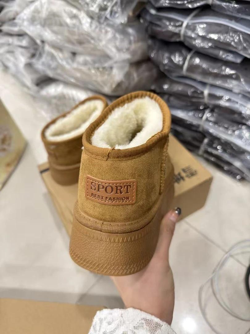 冬季短筒保暖时尚羔羔毛雪地靴防滑