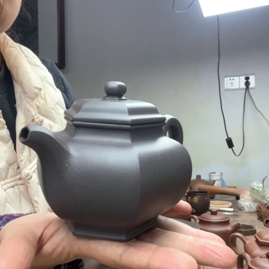 茶壶紫砂天青泥料