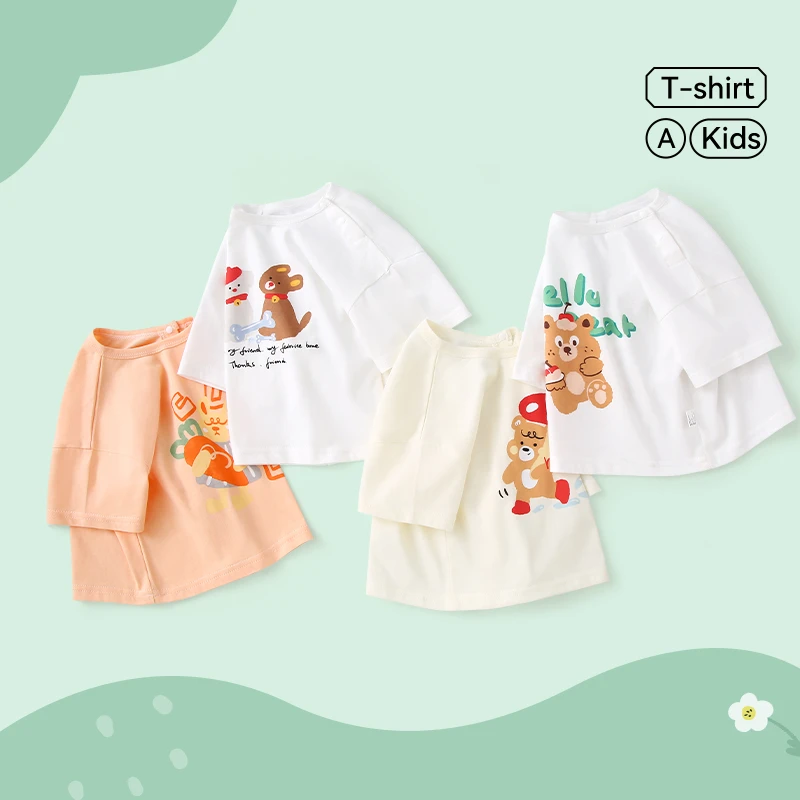 宝宝短袖t恤婴儿纯棉夏装女童上衣男童半袖夏季薄款衣服a类夏上衣