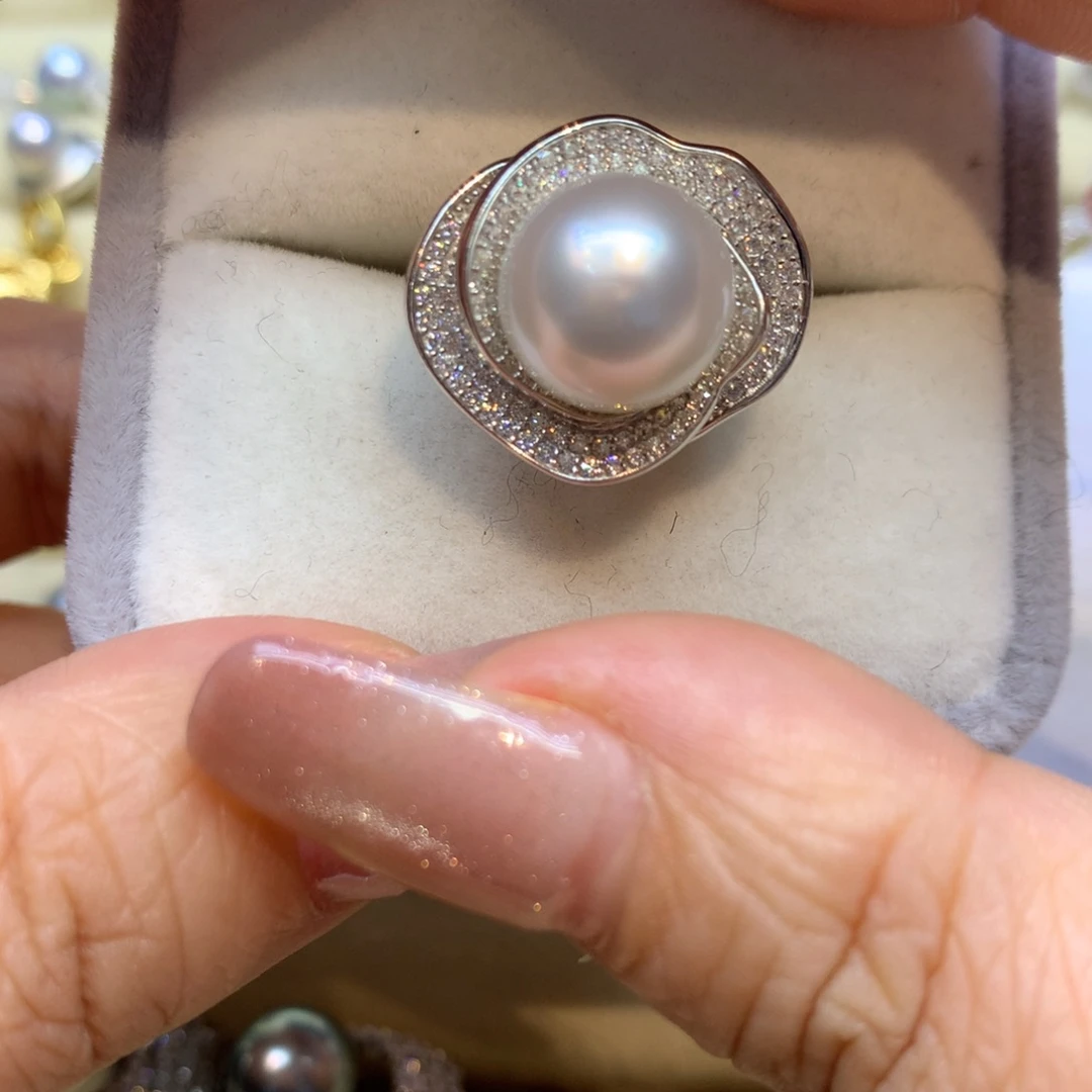 颈饰银S925镶嵌海水珍珠